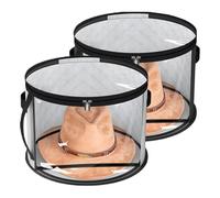 Boîte Du Chapeau - Stockage Du Chapeau | Chapeaux Conteneur | Organisateur De Capuchon Transparent Doux Avec Fermeture Éclair | Boîtes D'organisation Pliables De Grande Capacité | Organisateurs De Cow
