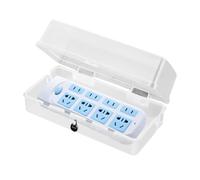 Boîte électrique - 6 câbles d'extension pour entrée de câble | Protection de prise - Couvre rallonge résistant aux intempéries | Prise extérieure - Lumières à corde d'eau, neige, poussière