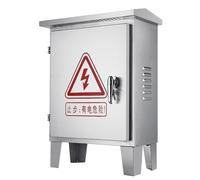 Boîte électrique d'extérieur résistante aux intempéries - Armoire sur pied en acier inoxydable avec plaque de montage pour des installations électriques sûres et durables