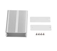 Boîte électrique en aluminium Boîtier de jonction imperméable intégrée intégrée pour le bricolage en argent 24x69x100mm
