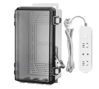 Boîte électrique étanche avec couvercle transparent | Anti-poussière avec serrure pour protection de prises et fiches
