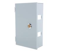 Boîte Électrique Étanche Extérieure 86 à Verrou, Cache Prise Murale | Plastique et Fer, Montage Encastré, Clés Incluses, pour Bornes de Recharge et Murs de Jardin