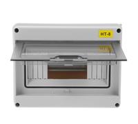 Boîte Électrique Étanche Ht-8 pour Circuits D’éclairage en ABS | Rail Din Réglable, Installation Facile, Organise le Câblage, pour Maintenance en Milieu Humide et Agriculture