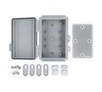 Boîte électrique extérieure Boîte de jonction en plastique ABS épaisses en plastique avec charnière en acier inoxydable pour Smart Home Electronics 3,9 x 5,9 x 3,5 pouces IP67 IP67
