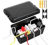 Boîte Électrique Large 32 x 22 x 13 cm Boite Etanche Electrique Exterieur Étanche IP54 Boite Derivation Etanche pour Protéger la Multiprise Prise Minuterie