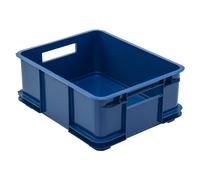 Boîte empilable Euro Bruno Eco bleue boîte empilable 20,5 L transport contene...