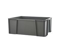 SUNDIS Master Box, bac de rangement 27L en plastique recyclé, robuste et renforcé, parois droites, superposable et combinable, idéal pour l’atelier, le bricolage ou le transport