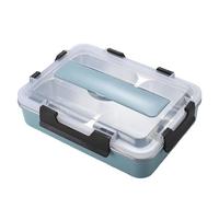 Boîte en acier inoxydable | Lunch Box Container avec 4 compartiments - Boîte à lunch thermique de grande capacité, conteneur alimentaire de style