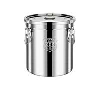Boîte en acier inoxydable - Mallette de rangement pour céréales de riz, distributeur de farine hermétique robuste, seau à lait métallique, boîte de rangement professionnelle pour comptoir de cuisine,