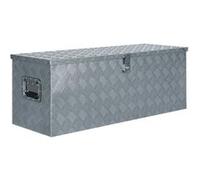 Boîte en aluminium 110,5 x 38,5 x 40 cm Argenté Argenté G