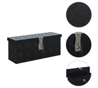 Boîte en Aluminium 485x140x200 mm Coffre de Rangement Caisse Outils vidaXL