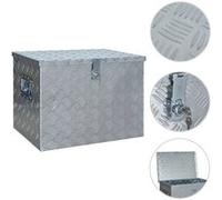 Boîte en aluminium 610x430x455 mm Argenté Argent G
