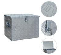 Boîte en Aluminium 610x430x455 mm Coffre de Rangement Caisse Outils vidaXL