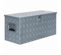 Boîte en aluminium 90,5 x 35 x 40 cm Argenté
