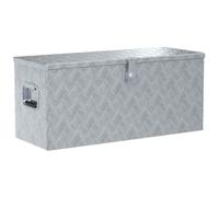 Boîte en aluminium 90,5x35x40 cm Argenté