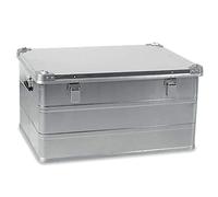 Boîte en aluminium de 156 l avec coins empilables, étanche à la poussière et aux éclaboussures, L x l x H 785 x 580 x 400 mm