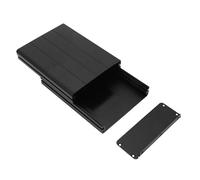 Boîte en aluminium de projet 45×122×160mm Boîtier en alliage d'aluminium Shell en aluminium noir mat avec boîtier GPS