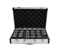 Boîte en aluminium ER11 ER16 ER20 ER25 ER32 ER40 Set A/AA ER mandrin à pince à ressort for porte-outil de fraisage CNC machine de gravure(Aluminum box,ER20-13Pcs (AA))