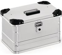 Boîte en aluminium L432xl335xH277mm 29l avec fermeture à clapet et coins de gerbage