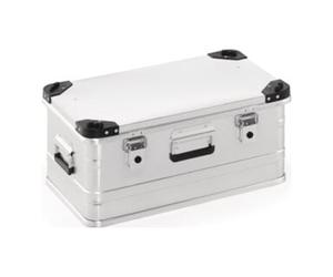 Boîte en aluminium L582×I385×P275 mm 47 l avec fermeture à clapet et coins empilables Quantité:1