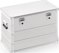 Boîte en aluminium L582xl385xH397mm 76l avec fermetures à levier et trous de fixation