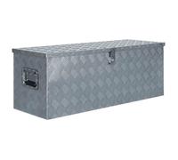 Boîte en aluminium - vidaXL - 110 5 x 38 5 x 40 cm - Argenté - Résistante à la rouille - 1 compartiment