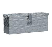 vidaXL Boîte en aluminium 48,5 x 14 x 20 cm – Résistante à la rouille – Design compact – Argenté