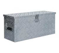 Boîte en aluminium 76,5 x 26,5 x 33 cm Argenté