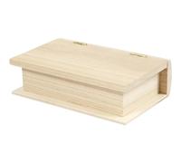Boite en bois à décorer - Livre - 9 x 14 cm