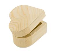 CTOP - Loisir créatif - Petite boîte cœur en Bois Fermeture aimantée 9cm