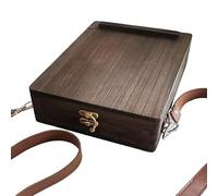Boîte en bois des écrivains, boîte d'écrivains en bois - Répartier de grande capacité rétrable de grande capacité Créateur - Récipient de sacs de facteur de bois, organisateur de fournitures d'art