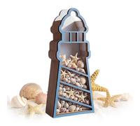 Boîte en bois élégante en forme de coquillage pour souvenirs ou centre de | Organiseur en bois de coquillages pour bijoux, bijoux, bracelets, colliers, salon, chambre à coucher, étude, bibliothèque