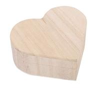 Boîte en bois en forme de coeur, Nouvelle belle en bois en forme de coeur boîte de rangement de bijoux Emballage Boîte de transport Artisanat Décoration Chaude pour l'emballage de bijoux, Petits cadea