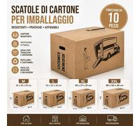 Boîte En Carton D’Emballage Avana SADA Format M L XL XXL - Lot De 10 Pcs
