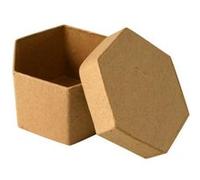 Boîte en carton hexagonale 8 cm G