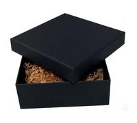Boîte en carton kraft noir 23x16x6.5cm