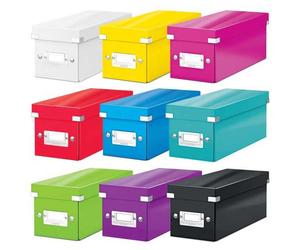 Boîte en carton pour CD Click & Store WOW - Bleu