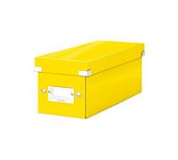 Leitz Boîte de rangement Click & Store CD 14,3×13,6×35,2 cm Jaune Bouton-pression 84% recyclé