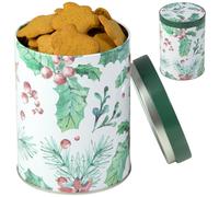 Boîte en fer blanc Boîte pour biscuits, bonbons, pain d'épices, Noël, verte