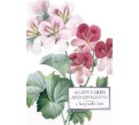 Boîte en fer-blanc de 20 cartes-cadeaux et enveloppes : Redoute Geranium