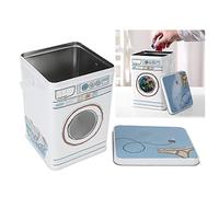 Boîte en Fer Blanc de Stockage de Poudre de Détergent à Lessive, Boîte en Métal de Poudre de Blanchisserie Conteneur de Bidon de Détergent de Blanchisserie en Métal de Grande Capacité pour Stocker des