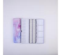 Boîte En Fer Blanc Pour Aquarelle,Diviseur De Palette En Fer,Huile Étoilée,Peinture Acrylique Vide,Fournitures De Peinture Pour Plateau D'art - Type Big1 26wells