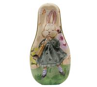 Boîte En Fer Blanc Pour Œufs De Pâques - Design Charmant, Support De Rangement Pour Chocolat En Fer Blanc | Boîte À Biscuits De Pâques EnFer, Fournitures De Décoration De Festival, Fête De Chasse Aux