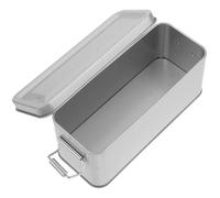 Boîte en Fer Rectangulaire Décorative pour Bonbons et Biscuits, Argenté | Couvercle Inclus, Usage Simple et Pratique, pour Chocolats, Petites Douceurs, Teachers' Day et Noël