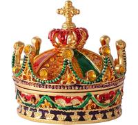 Boîte en Forme De Couronne, Boîte À Bijoux Vintage, Mallette De Rangement De Bibelots, Organisateur De Bijoux pour Cadeau De Fête d'anniversaire De Mariage