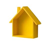 Boîte en forme de maison, étagère de curiosités, Présentoirs muraux en forme de maison, Étagères d’affichage en forme de maison, signe de maison de ferme, décor d’étagère décoratif mignon de petite pé