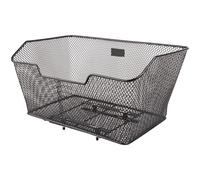 M-Wave Ba-RM XXL Panier métallique Adulte Unisexe, Noir, 27,5 x 48,5 x23/15 cm