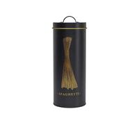 - Boite en métal noir et doré Spaghetti
