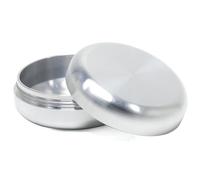 Boîte en métal pour Herbes, Pilules et Epices | Anti-odeurs et Imperméable | Aluminium Métal | Boîte de Transport Premium | Boîte de Rangement de Tube de Haute Wualité | Design épuré (Argent, 55x23mm)