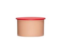 Boîte en métal rouge, utilitaire, carrée - Hübsch, District - 10x10x6 cm